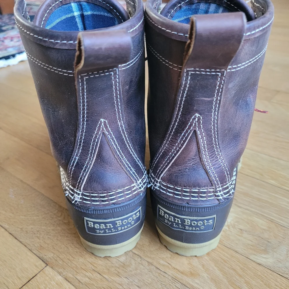 L.L.Bean Plaid Flannel Lined 8